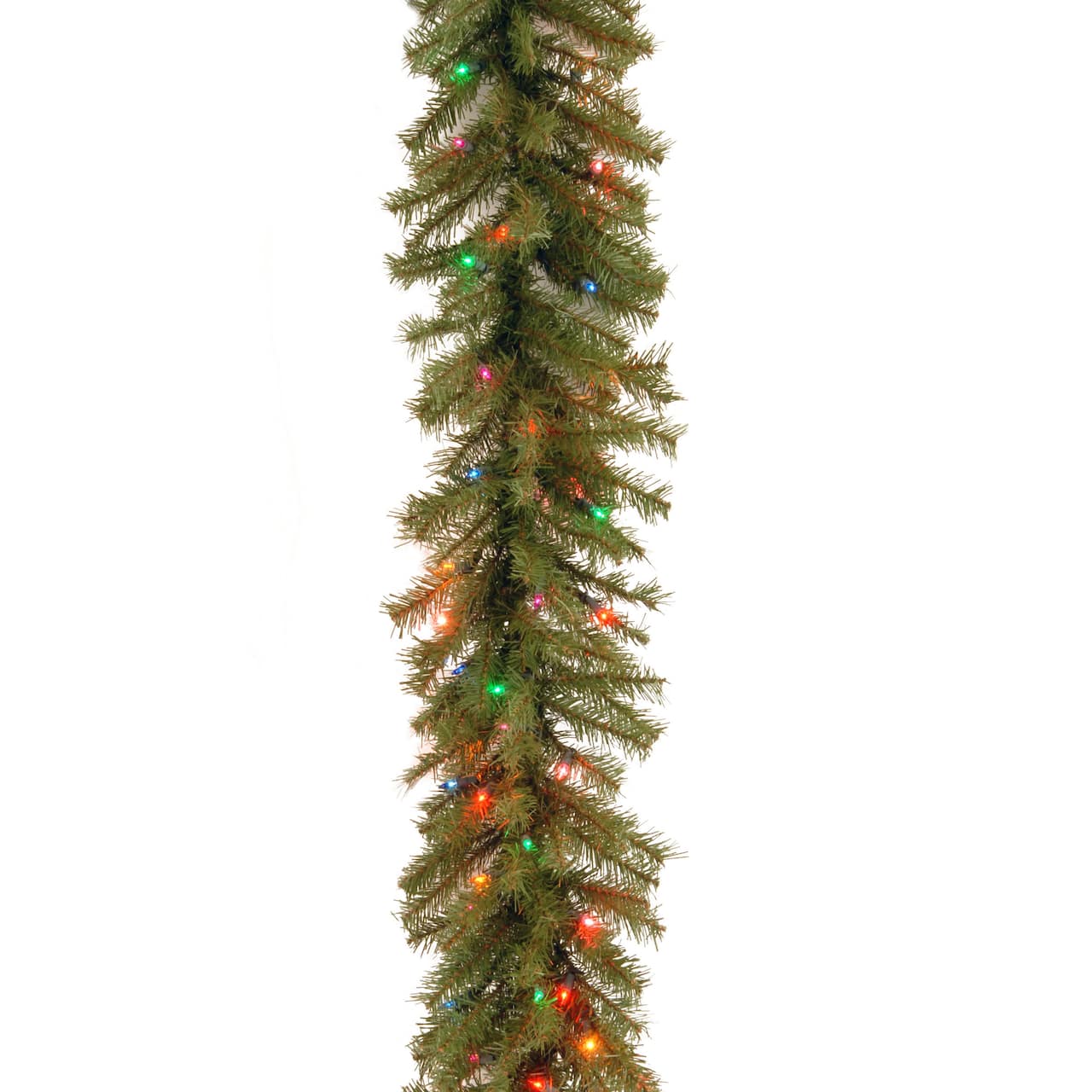 9ft. Norwood Fir Garland, Multi 4-Color LED Lights